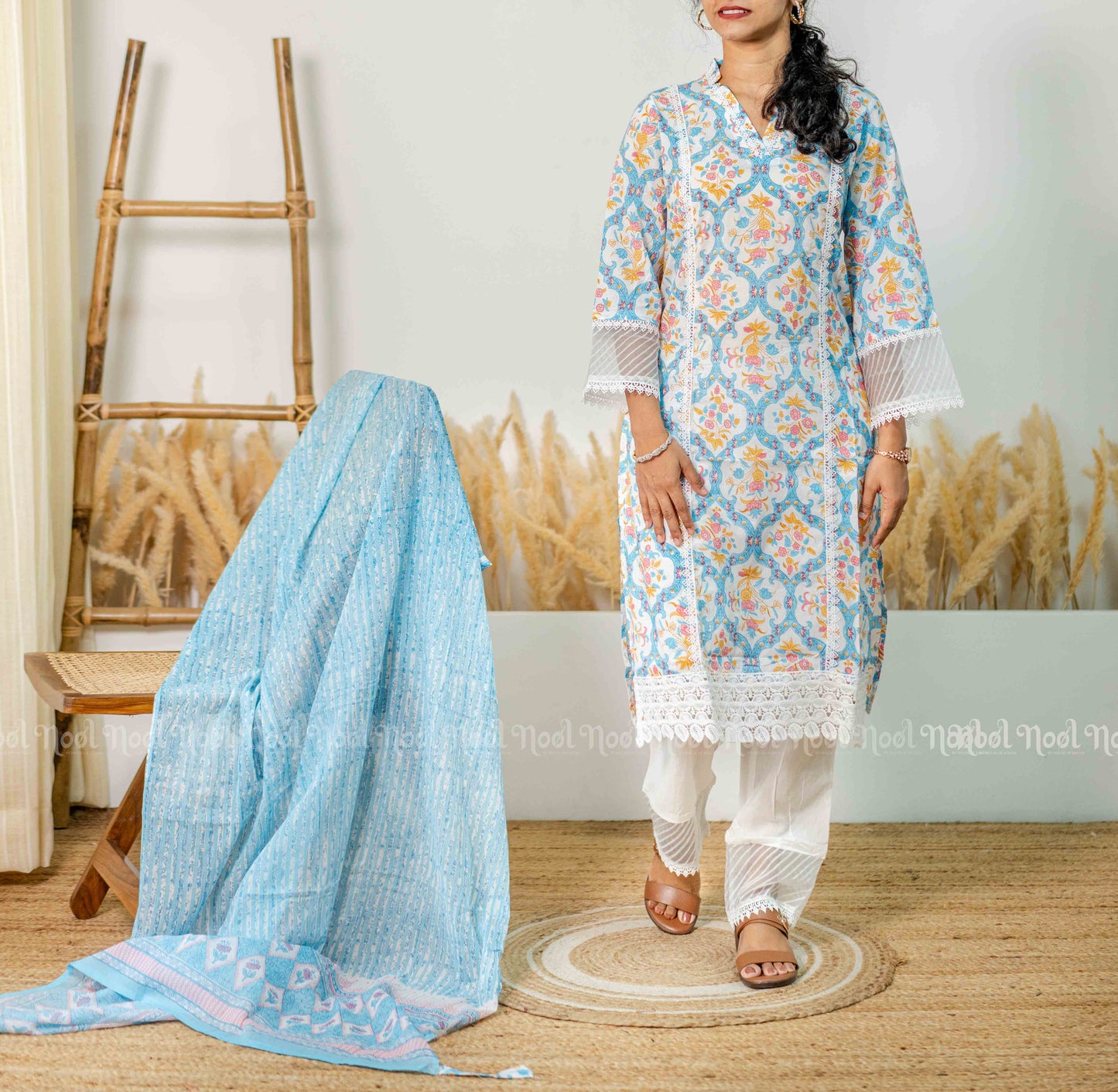 LAURA - Contemporary Kurti Pant Set with Dupatta (3 Pc)