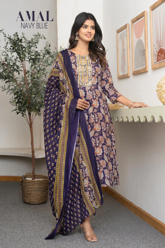 AMAL - COTTON 3 PC SALWARS