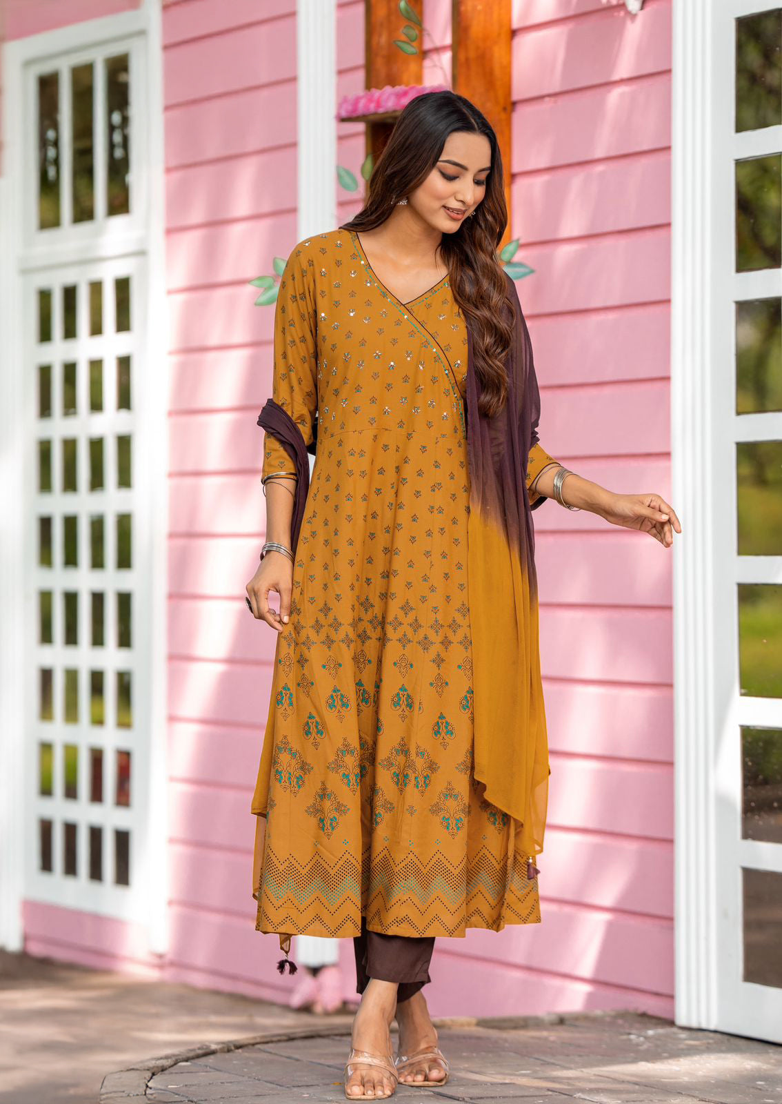 Padmavath - Anarkali set (3 Pc)