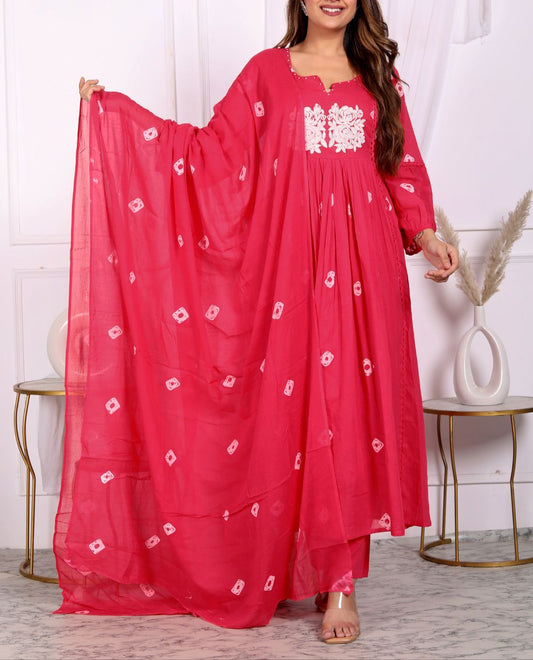 Taruni - Pure Mul Bandhani Anarkali