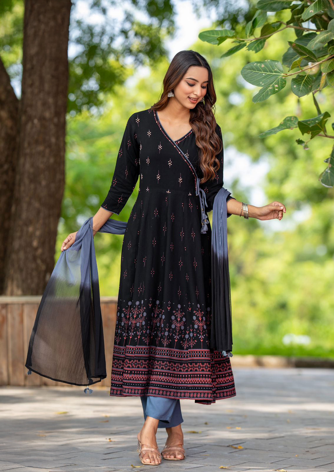 Padmavath - Anarkali set (3 Pc)