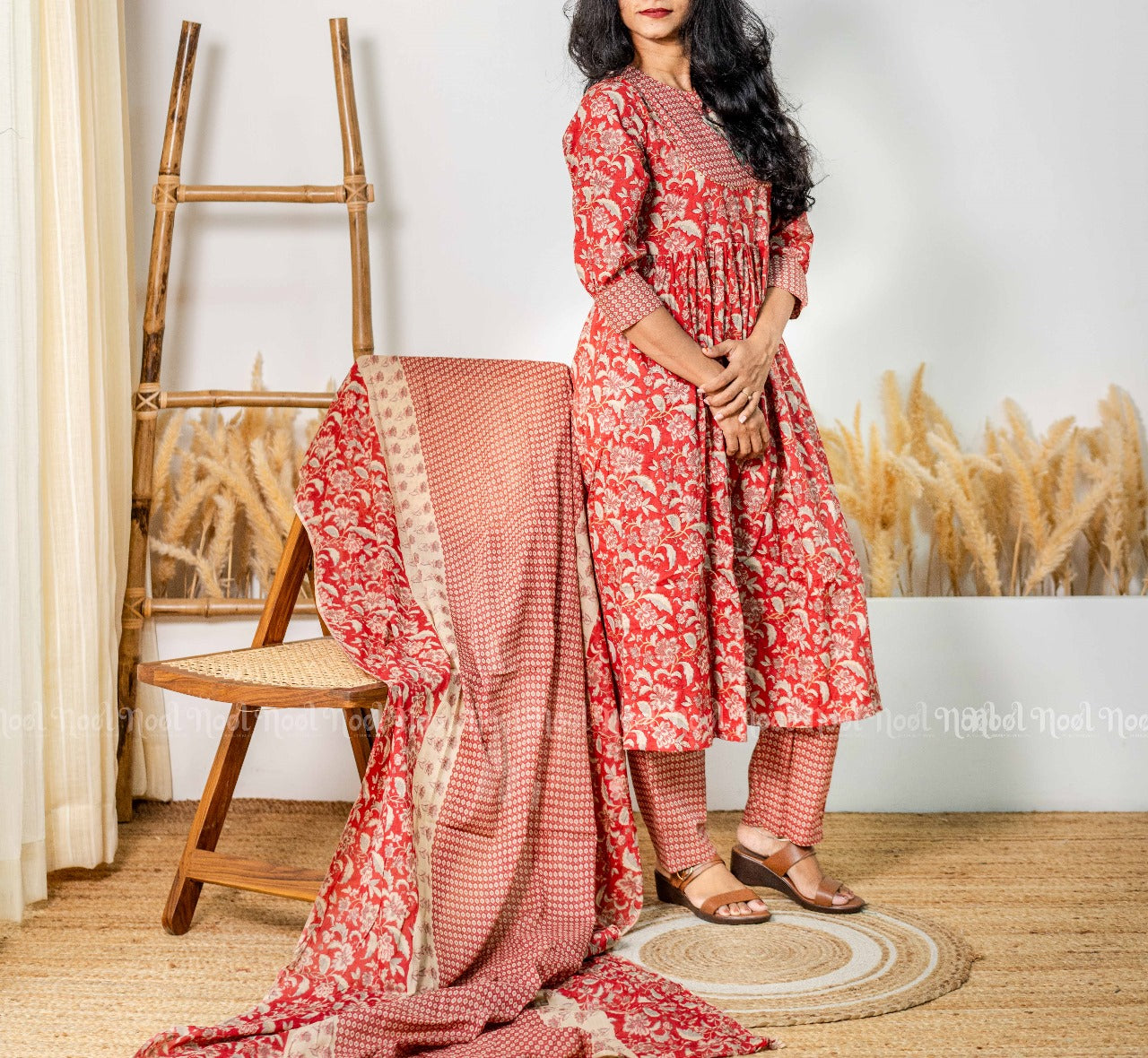 ZOYA - Contemporary Kurti Set with Straight Pant and Dupatta